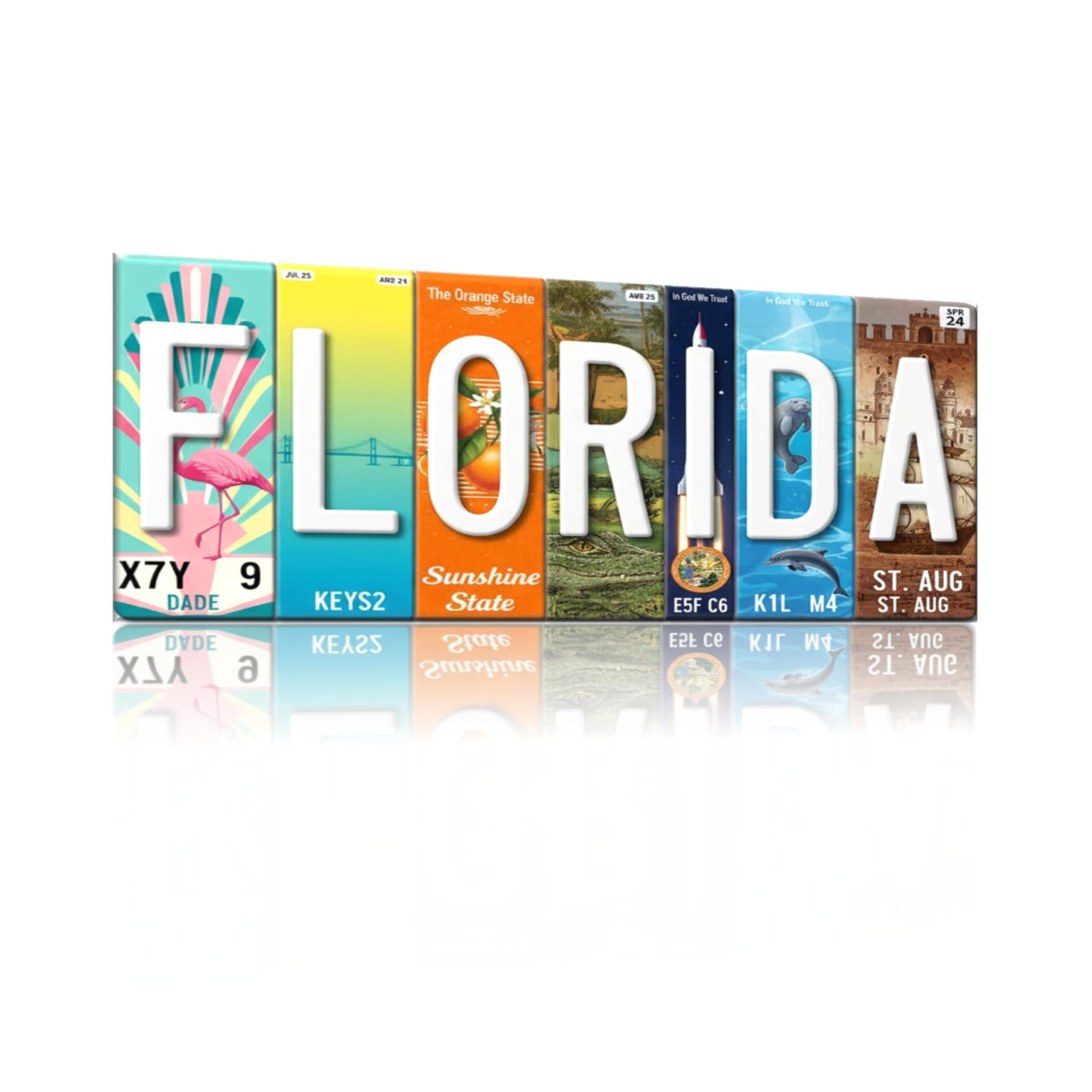 Florida aluminum wall sign