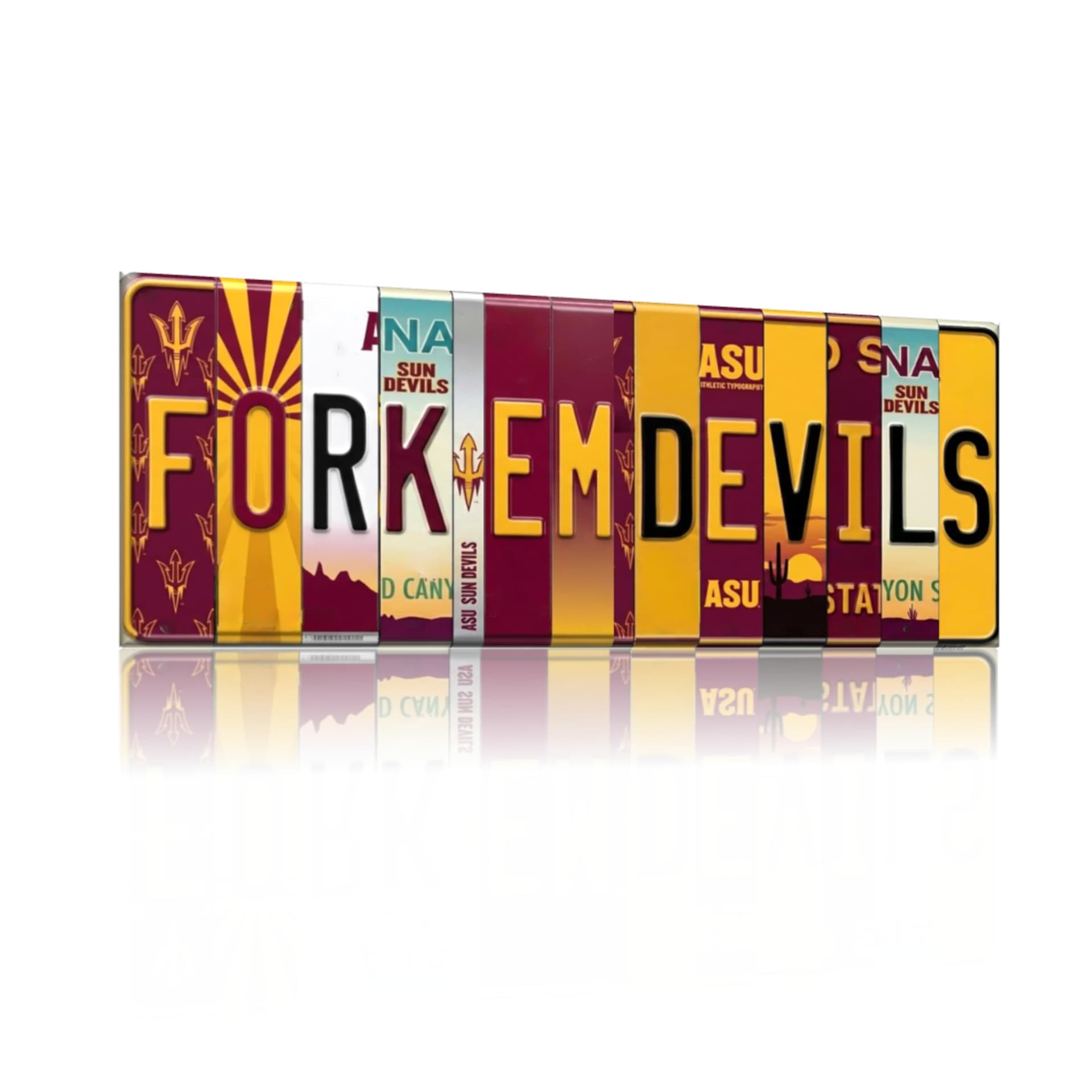 Fork Em aluminum wall sign
