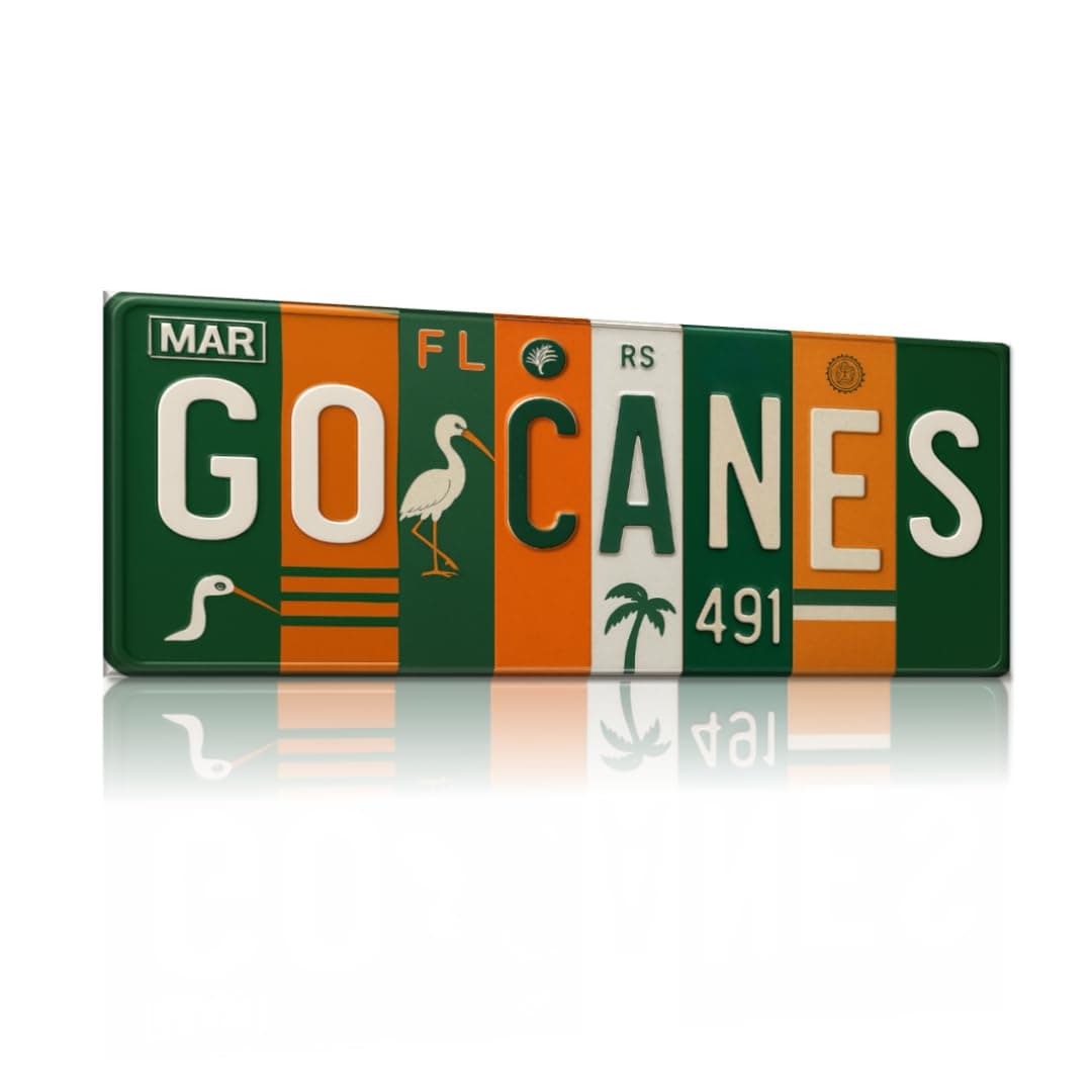 Go Canes aluminum wall sign