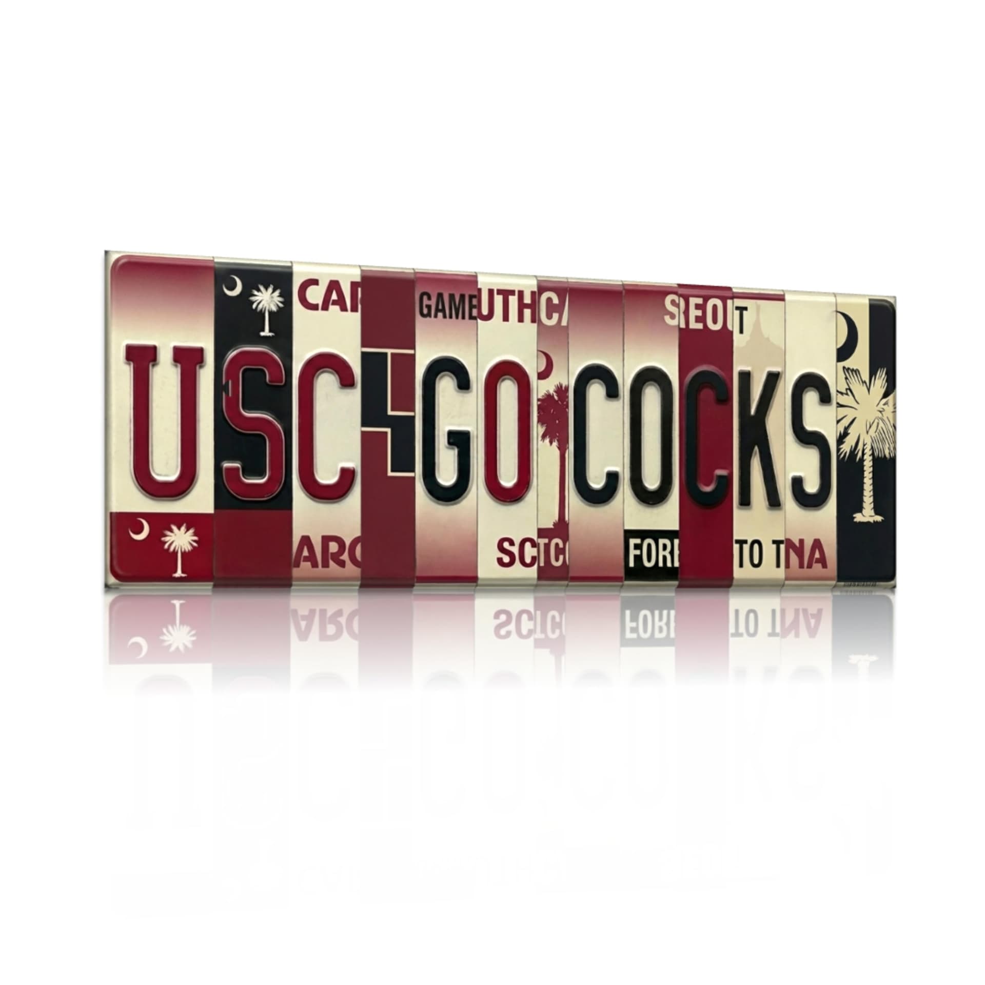 Go Cocks aluminum wall sign