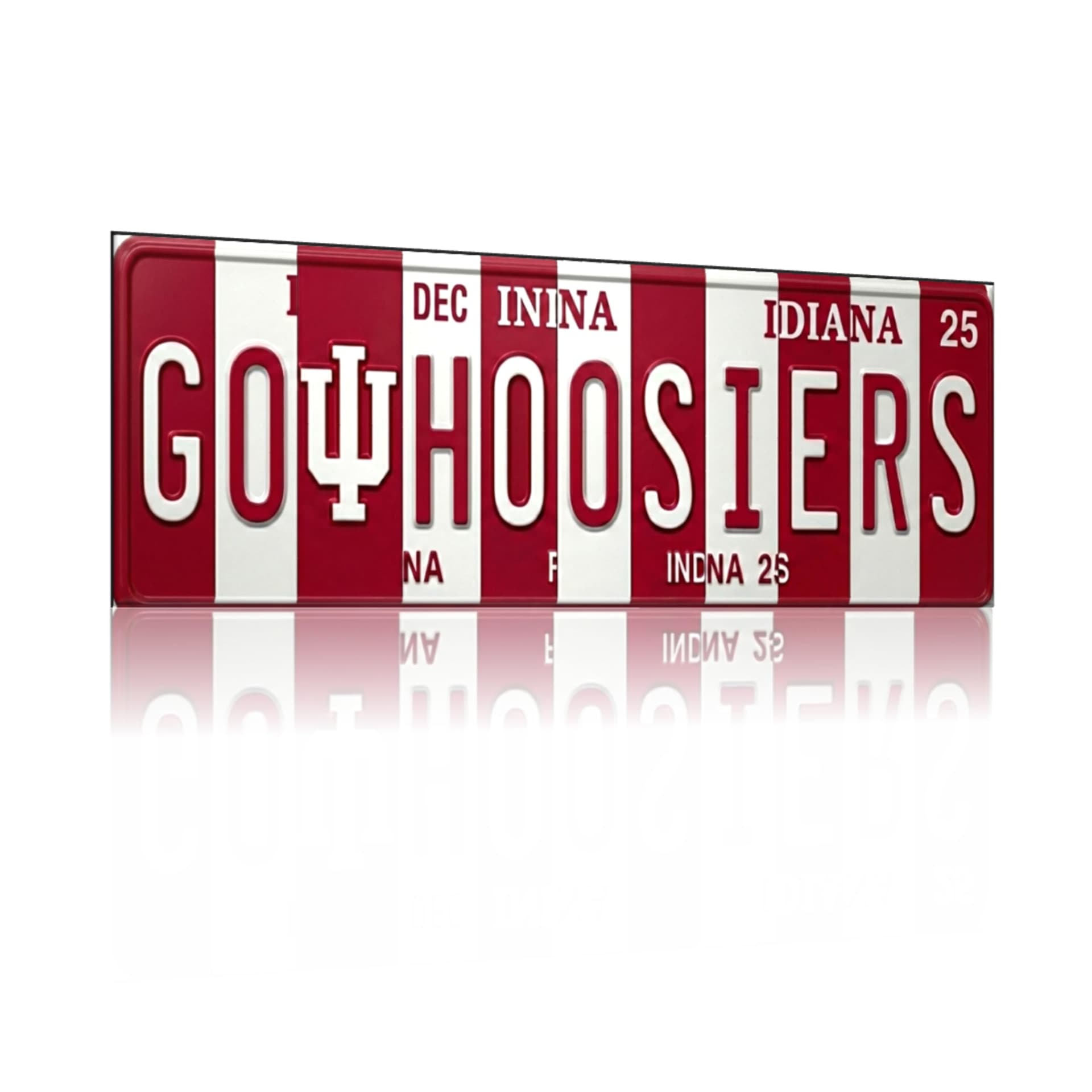 Go Hoosiers aluminum wall sign