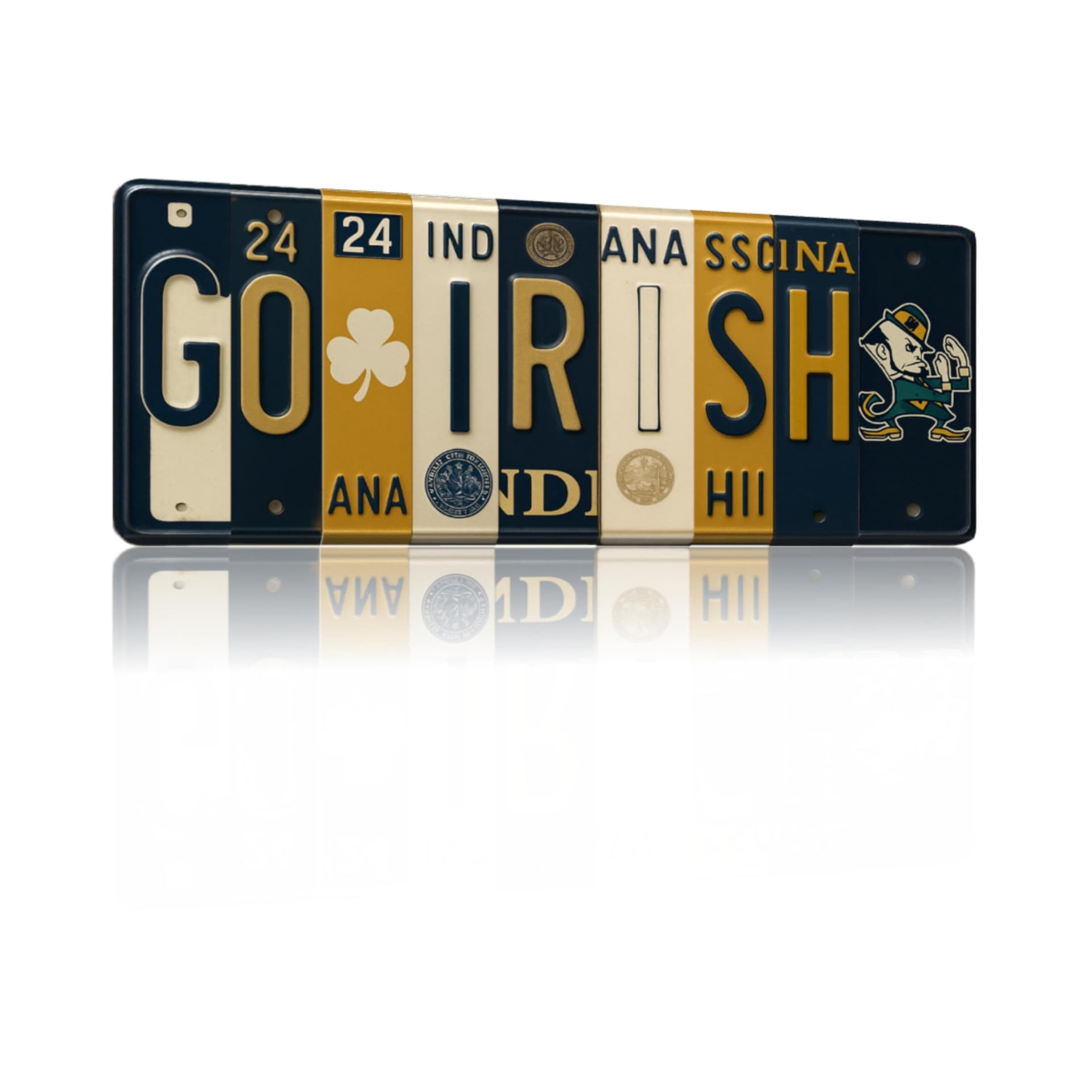 Go Irish aluminum wall sign