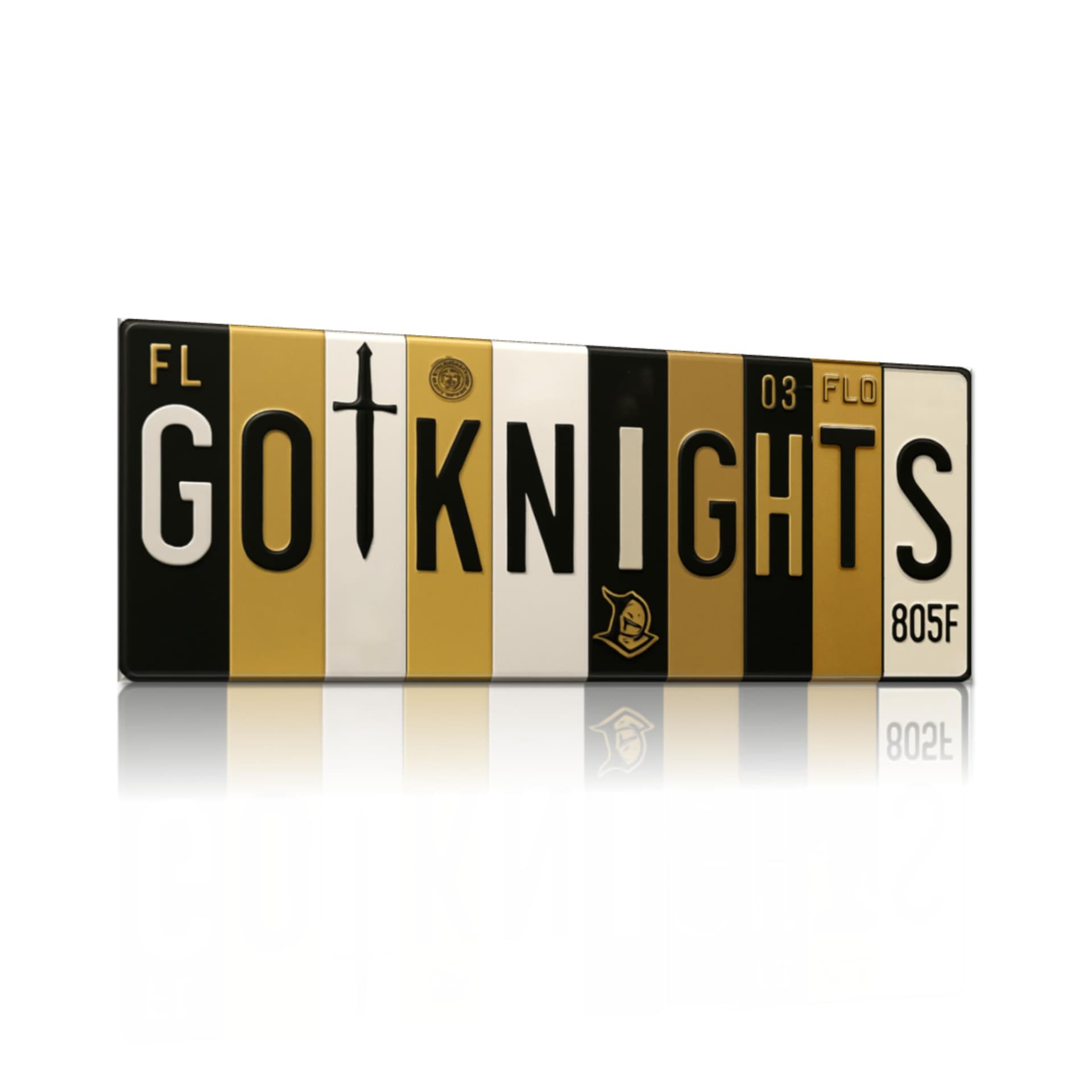 Go Knights aluminum wall sign