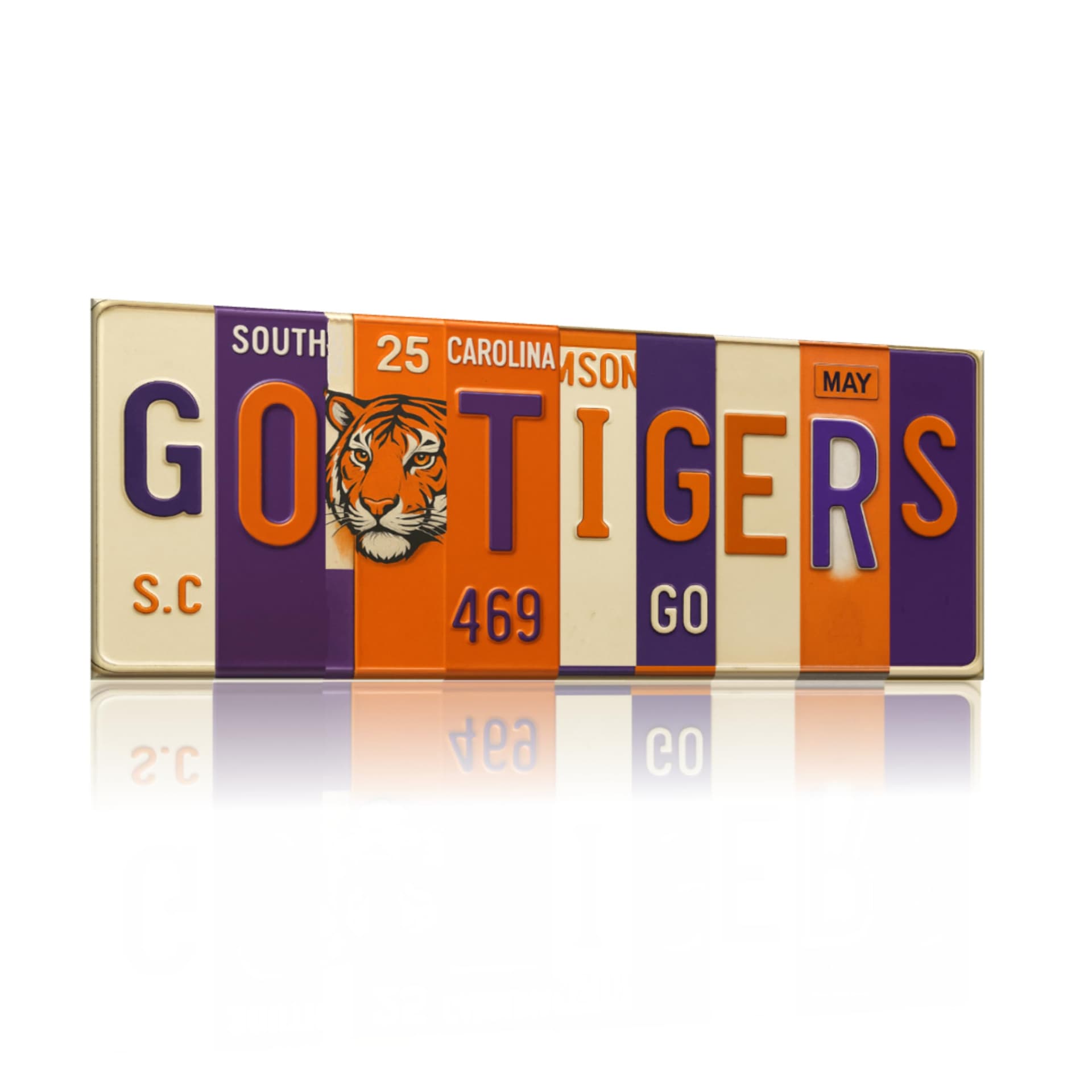 Go Tigers Clem aluminum wall sign