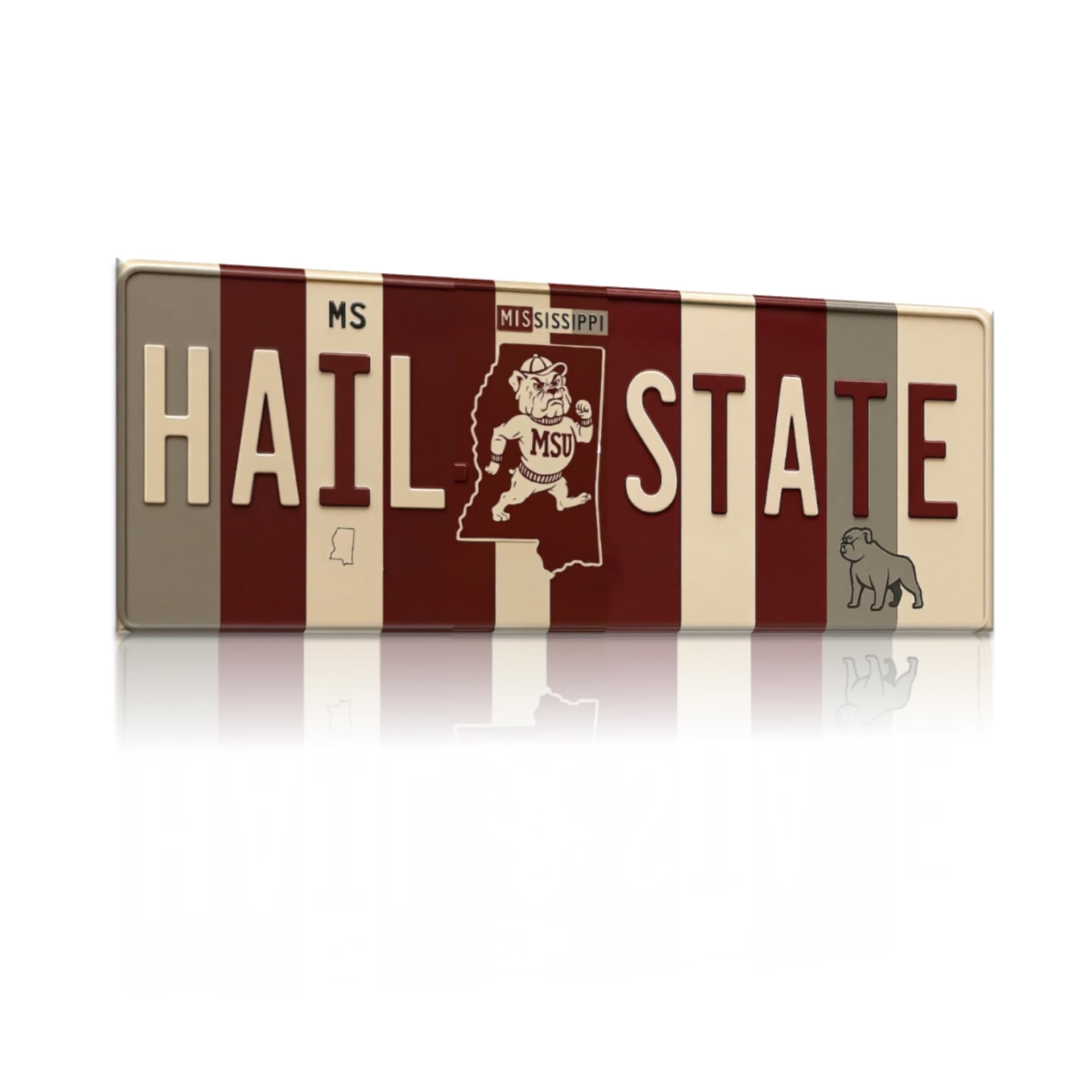 Hail State aluminum wall sign