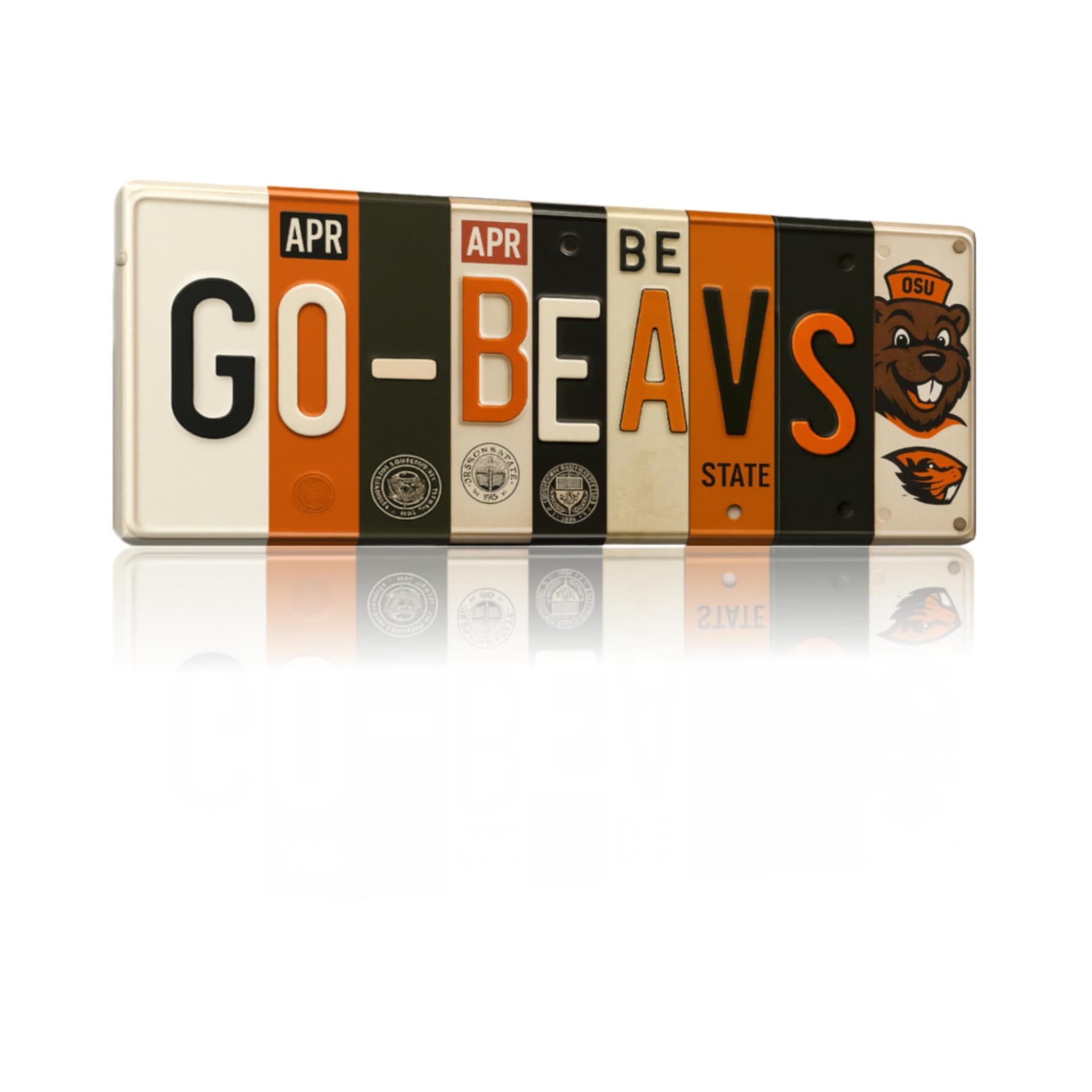 Oregon State Beavers Go Beavs aluminum wall sign