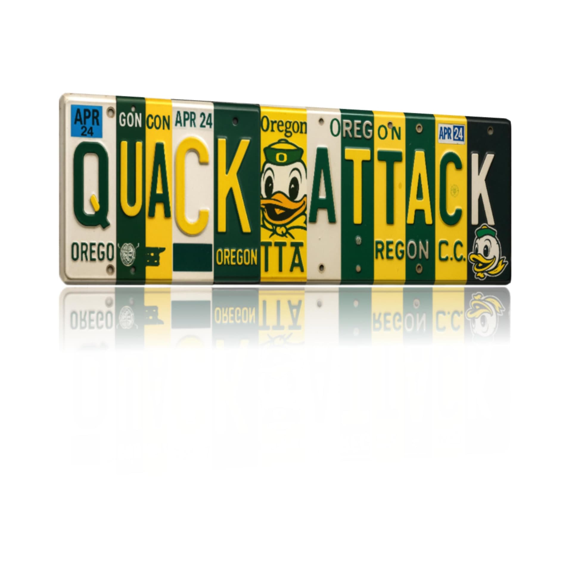 Quack Attack aluminum wall sign