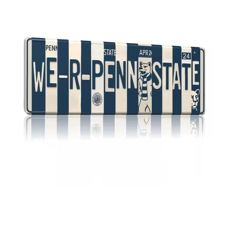 We R Penn State aluminum wall sign